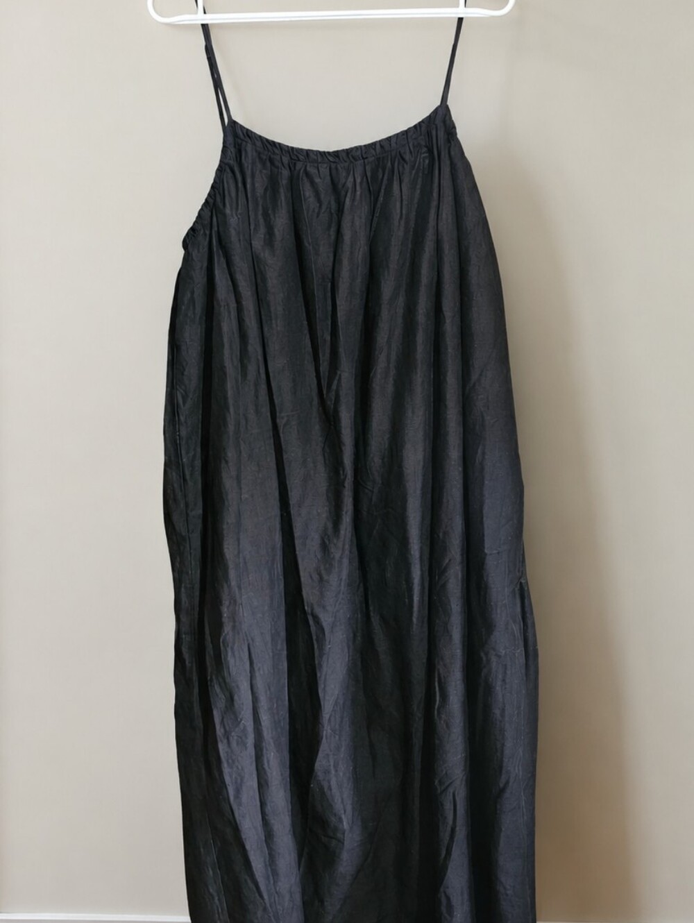 H&M Black Maxi Sundress with Spaghetti Straps - Picture 4 of 7
